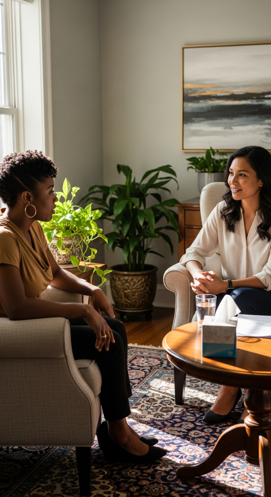 One-on-one counseling session
